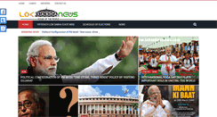 Desktop Screenshot of loksabhanews.com