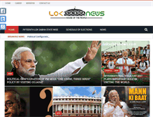 Tablet Screenshot of loksabhanews.com